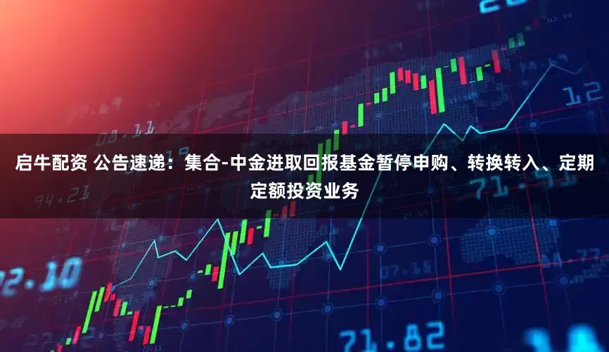 启牛配资 公告速递：集合-中金进取回报基金暂停申购、转换转入、定期定额投资业务