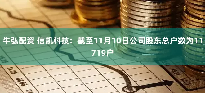 牛弘配资 信凯科技：截至11月10日公司股东总户数为11719户